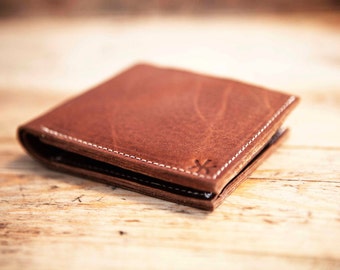 Black friday leather coin WALLET / Men Leather wallets / Bifold wallet purse / Brown leather coin purse / Credit card holder / Card case
