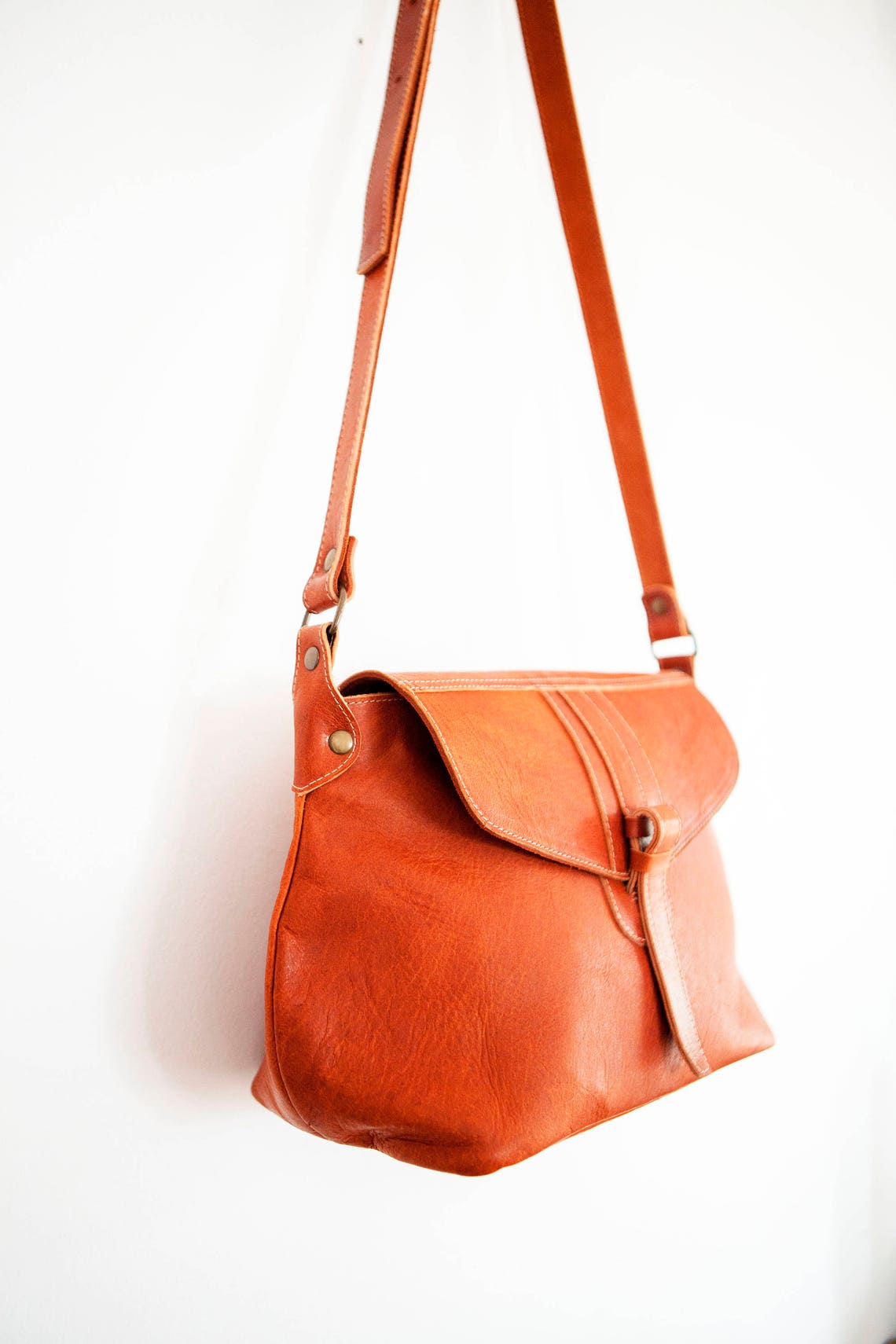 Crossbody Leather BAG // Satchel Leather Handbag Large Etsy