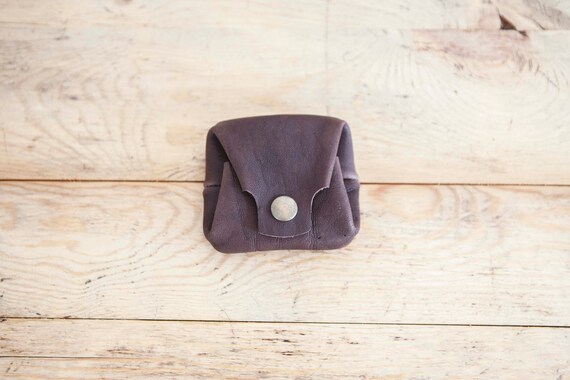 mens leather change purse