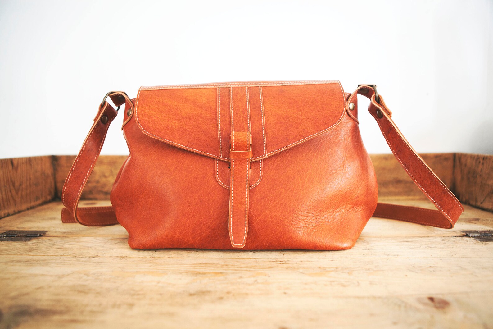 Crossbody Leather BAG // Satchel Leather Handbag Large Etsy