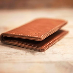 Cartera de Piel para Hombre - Cartera Marrón de Cuero - Billetera de Cuero Elegante - Tarjetero Compacto para Hombre - Regalo Ideal para Él imagen 5