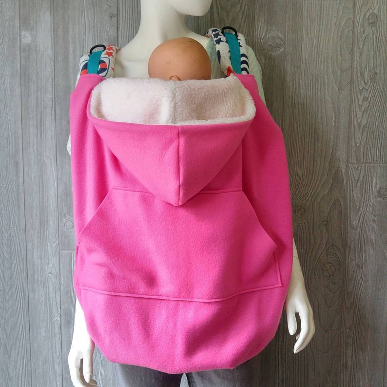 Babywearing Cover Baby carrier cover, SSC cover, Cover for babywearing, Babywearing jacket, babywearing coat, babywearing hoodie image 8