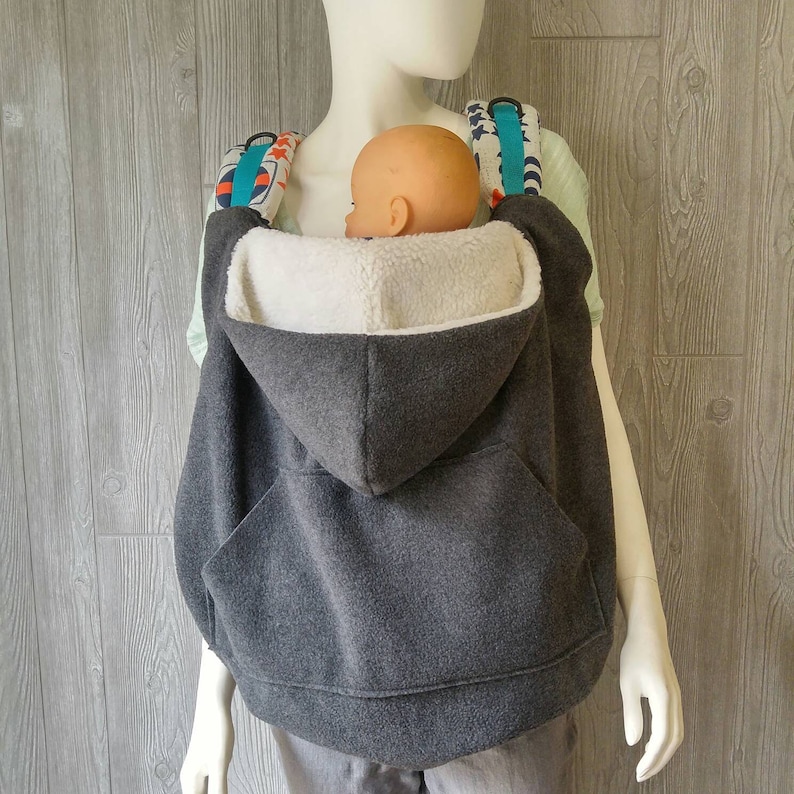 Babywearing Cover Baby carrier cover, SSC cover, Cover for babywearing, Babywearing jacket, babywearing coat, babywearing hoodie image 10