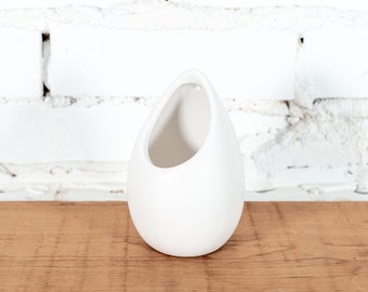 Large Ivory Ceramic Hanging Planter - Bulk Available - Fast Shipping