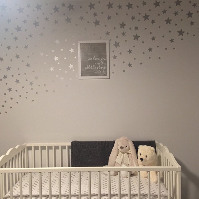 White Star Wall Decals3size Star Decals for Walls135 Pieces Etsy