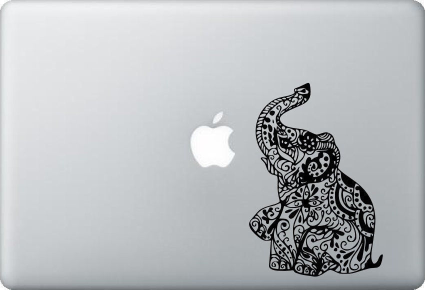 Elephant Laptop decal Car decal bathroom / restroom sticker