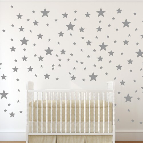 White Star Wall Decals3size Star Decals for Walls135 Pieces Etsy