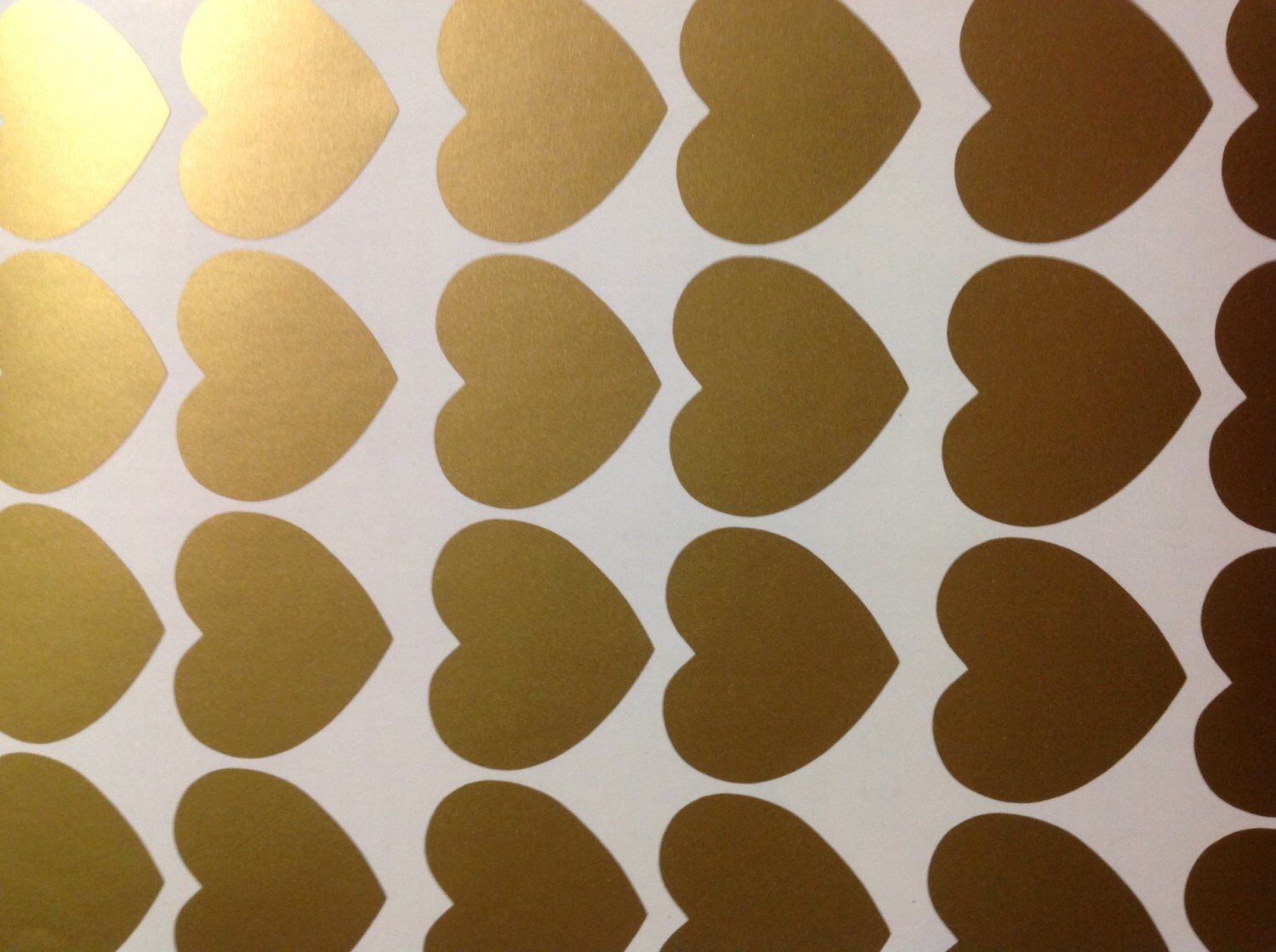 Gold Heart wall decal peel & stick Heart Wall  stickers nursery girls…