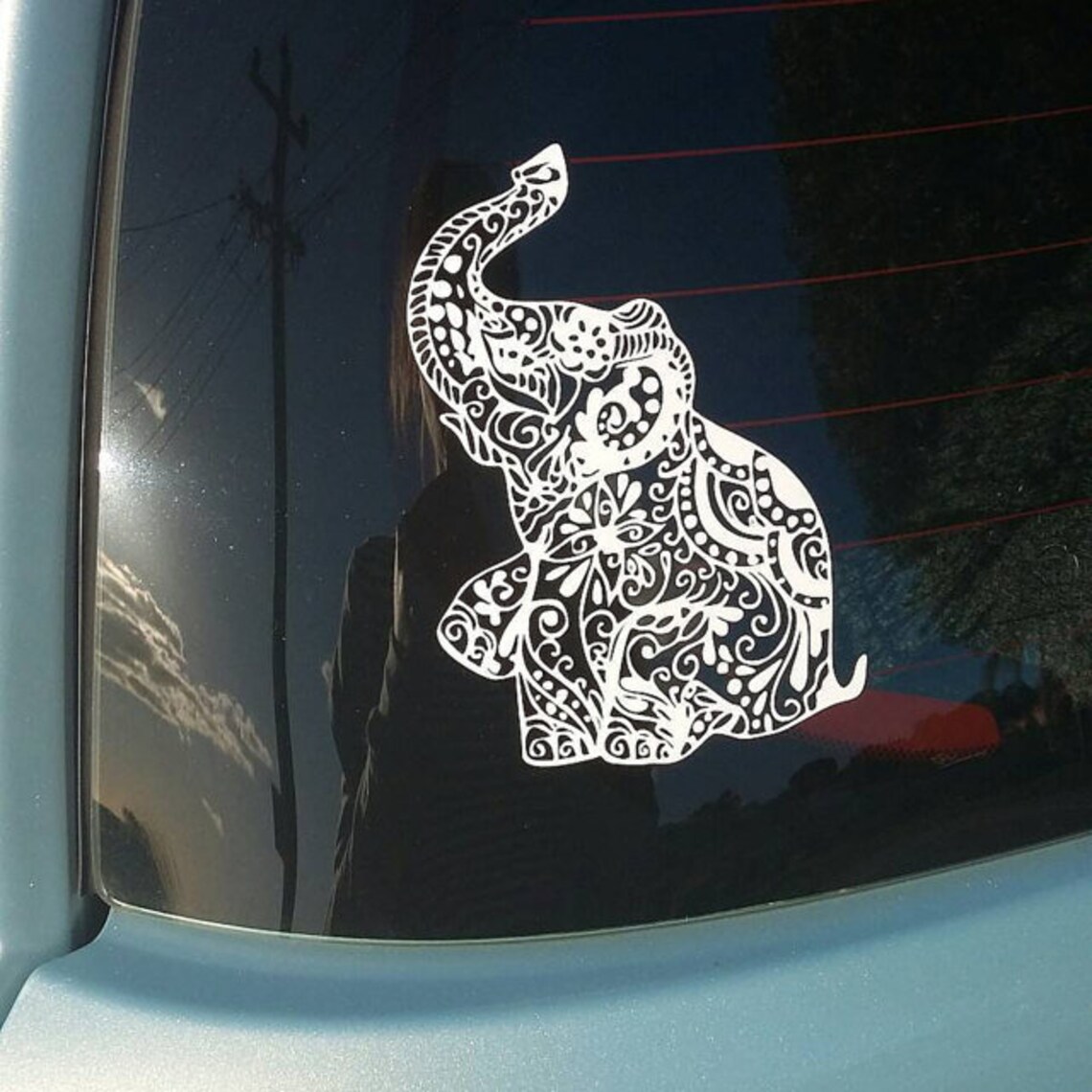 Elephant Car window decalelephant decal Bumper Sticker for Etsy