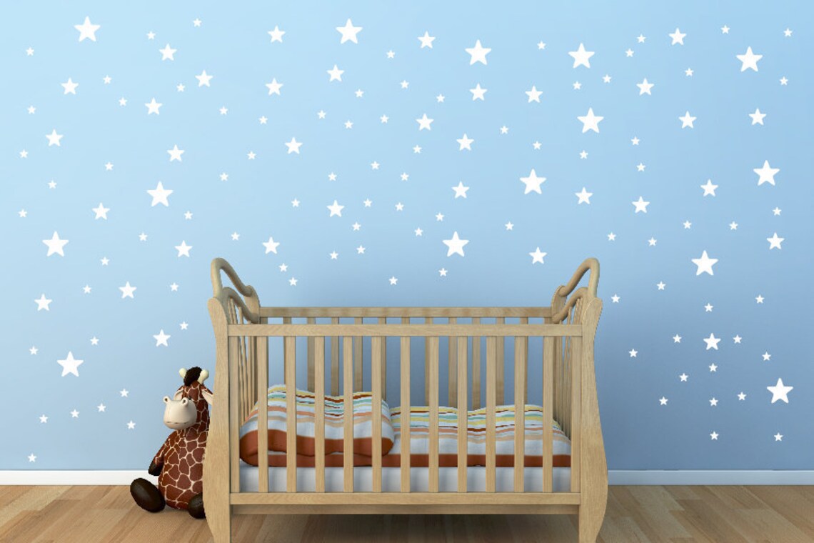 White Star Wall Decals3size Star Decals for Walls135 Pieces Etsy