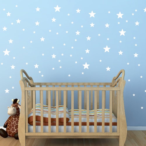 White Star Wall Decals3size Star Decals for Walls135 Pieces Etsy