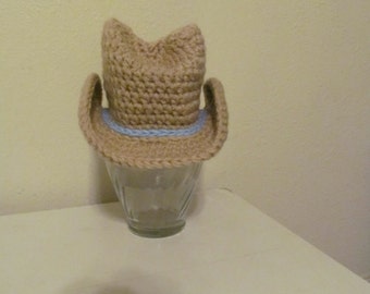 Hand Crocheted Baby Cowboy Hat - Made to Order