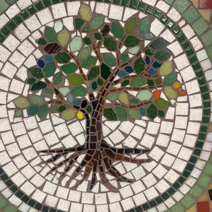 Round Mosaic Bistro, Coffee, Patio, Side Table Top, Custom Vintage ...