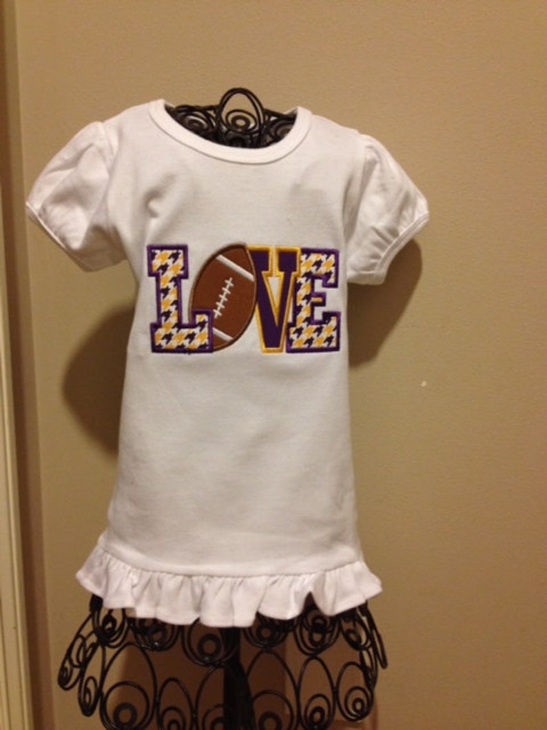 LOVE LSU T shirt girls LSU shirt purple and gold shirt Lsu Etsy