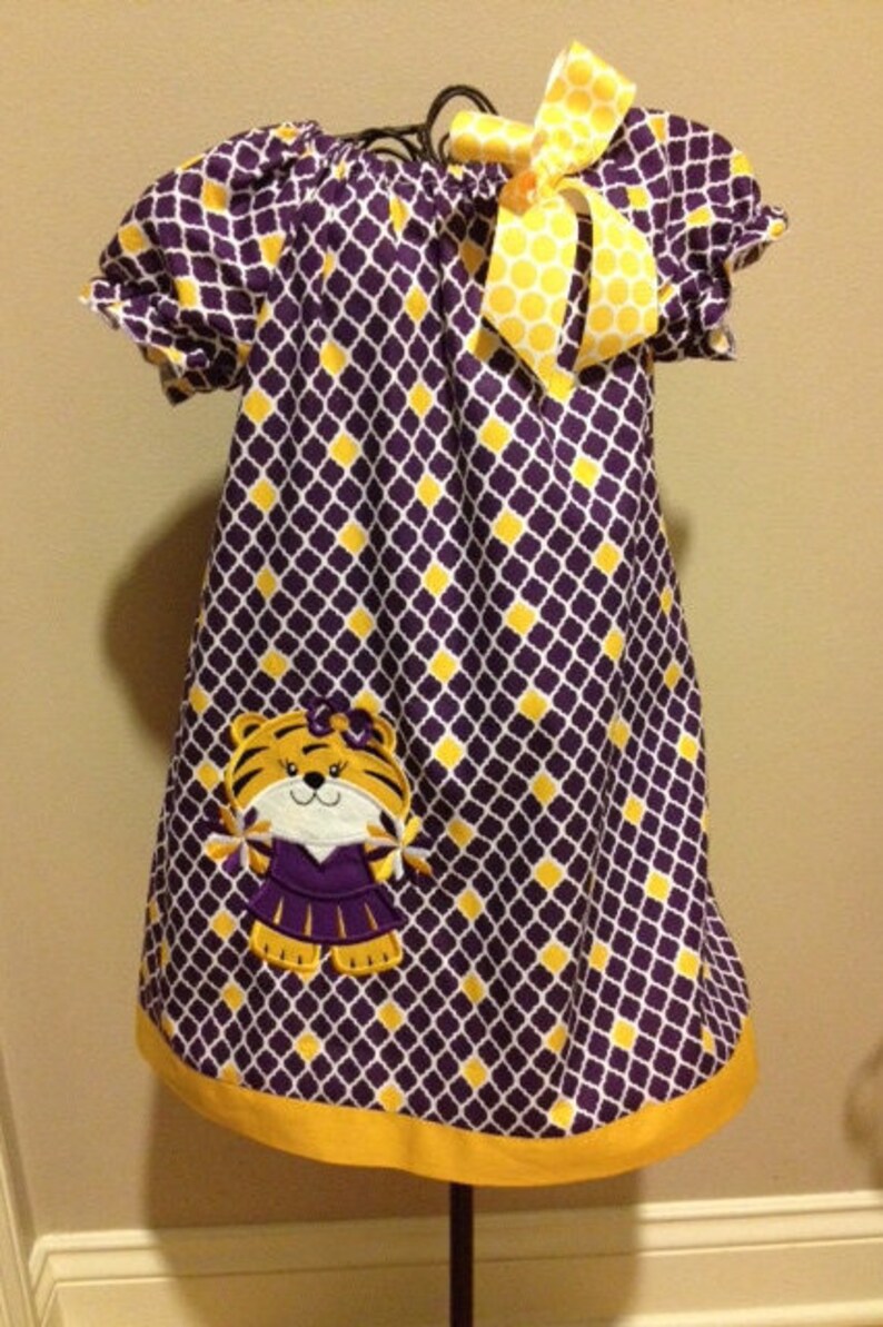 yellow frock tiger girl
