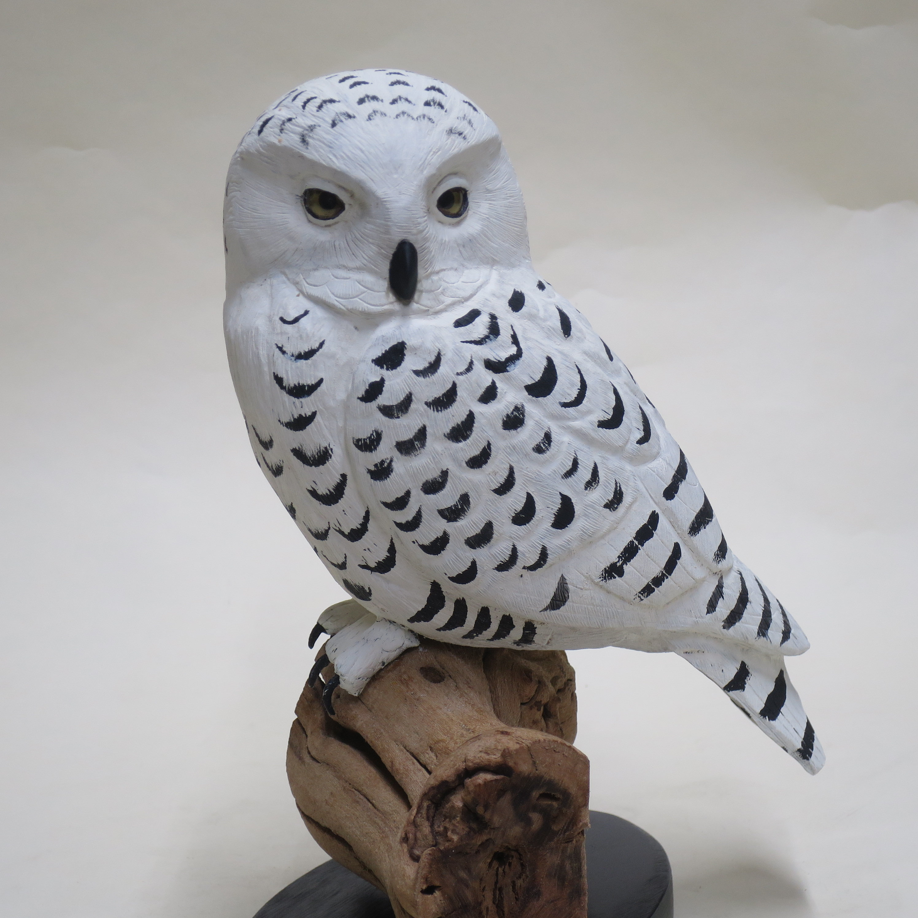 Signed Snowy Owl Wood Carving With Certificate - Etsy