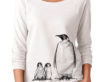 I Just Really Like Penguins Ok Print Baby Girls Kids Crew Neck Sweater Long Sleeve Warm Knit Sweatshirt
