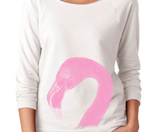 Flamingo Sweatshirt Etsy - flamingo roblox airplane 3