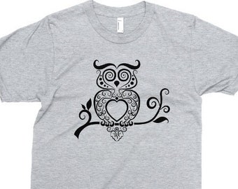 Kids Shirt, Owl T Shirt, Owl Tee, Decorative Owl Tshirt, Youth & Toddler