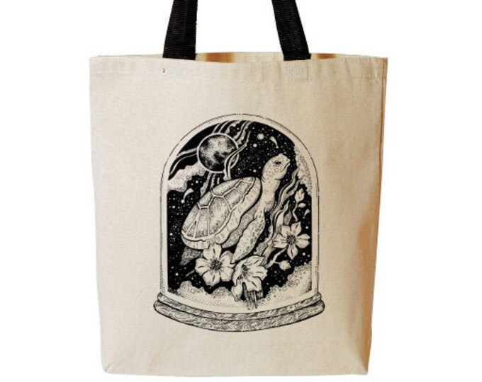 Dandelion Pattern Print Leather Tote Bag