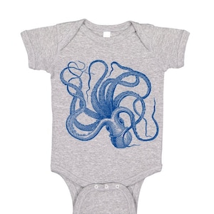 Octopus One Piece, Octopus Tshirt, Baby Bodysuit, Kraken T Shirt, Octopus Tee, Ocean Animal, Kids