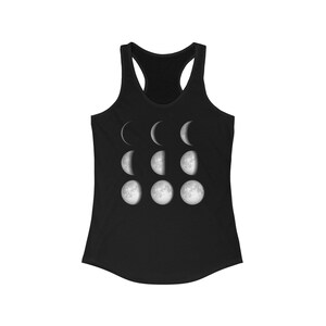 Moon Phase Tank Top, Astronomy, Astrology, Full Moon, Eclipse, Womens