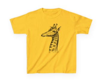キリンヘッド キッズ コットンTシャツ、アフリカンサファリシャツ