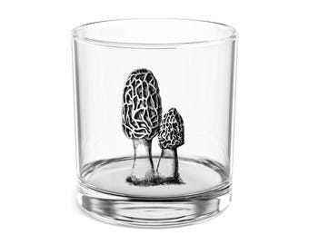 Copo de uísque com formato de cogumelo morel, copo para whisky de 300ml, copo rústico para whisky.