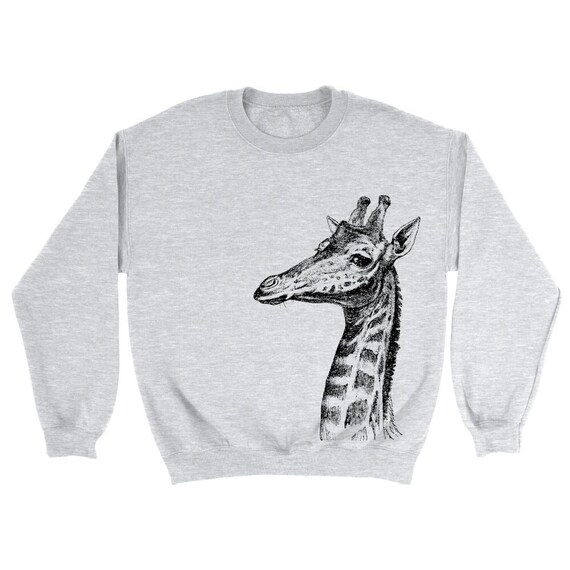 Giraffe Sweatshirt Giraffe Sweater Zoo Animal African | Etsy
