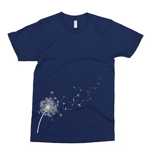 Dandelion T Shirt, Printed on Soft Ringspun Cotton, Dandelion Seeds, Wish Tshirt. Tee, Mens Womens