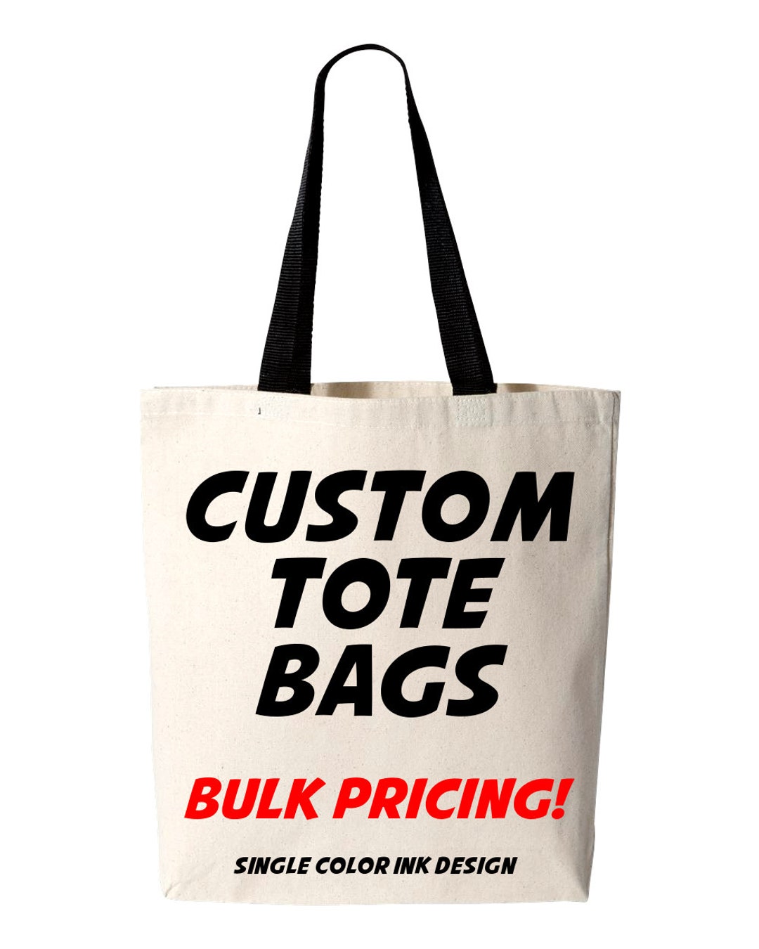 Custom Tote Bags, Bulk Tote Bags, Wholesale Totes, Custom Wedding Totes, Bridal, Event, 6 oz Lightweight Promotional, Cotton Canvas Book