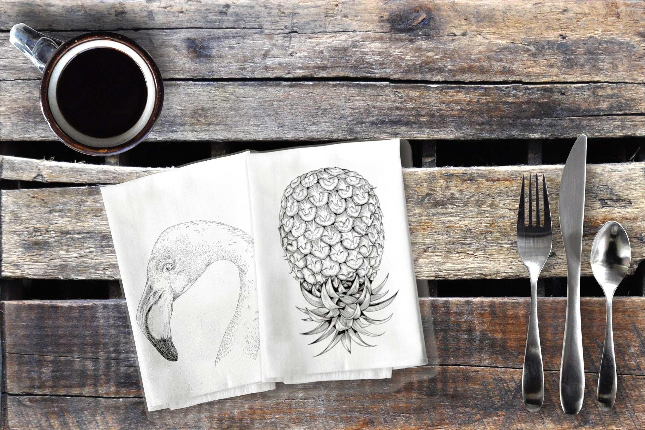 Swinger Napkins Cotton Upside Down Pineapple Flamingo Lifestyle Party Cloth Dinner Table Napkin Set Decor Housewarming Gift