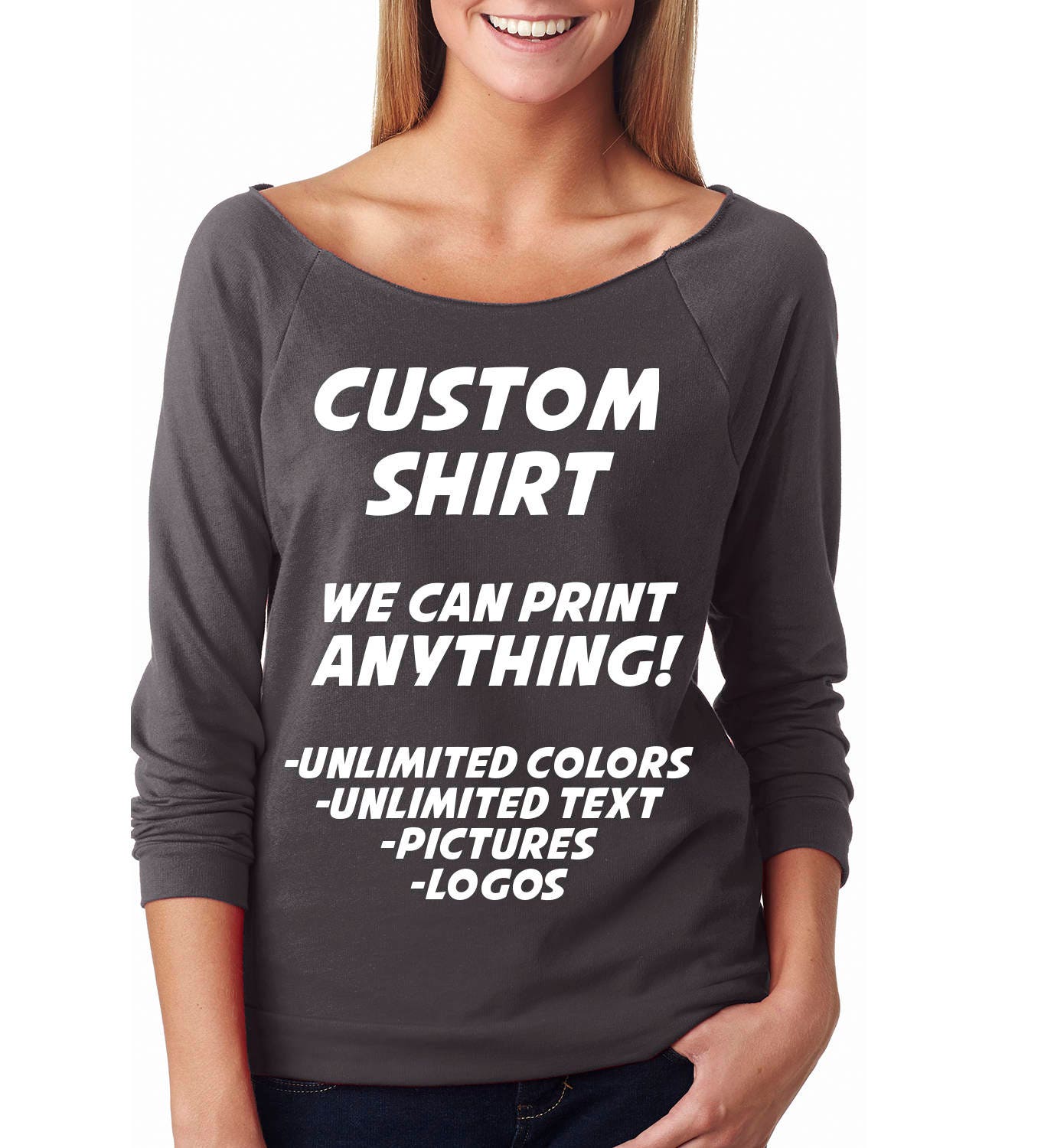 Custom Sweatshirt Custom Sweater Customized Lightweight Raw Etsy
