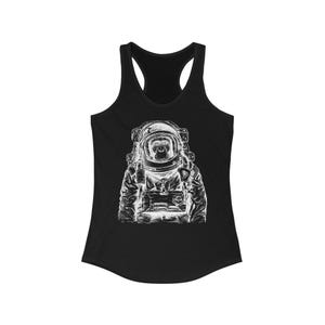 Astronaut Monkey Tank Top, Space Chimp, Wanderlust, Spaceman, Funny Tank, Womens