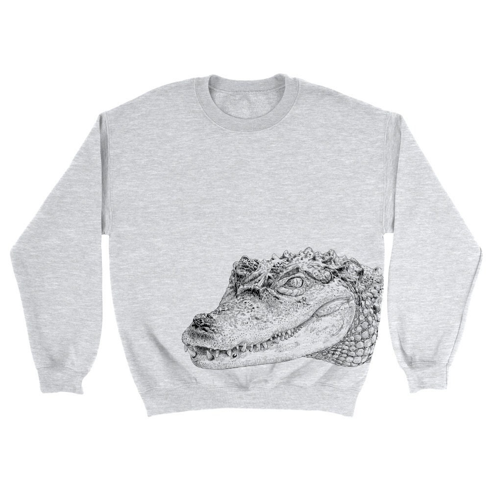 Buy Vintage Crocodile Zipper Sweater Large 1990's Sportswear