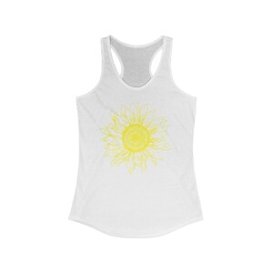 Sunflower Tank Top, Flower Tank, Gardener, Womens