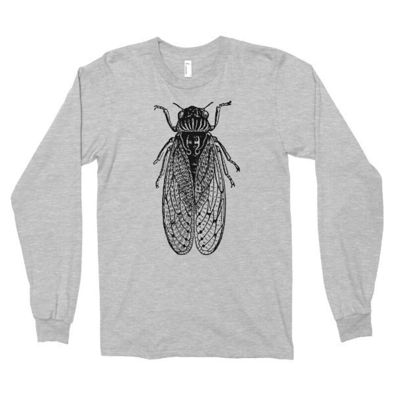 Long Sleeve Shirt Brood X Cicada Tshirt Cicadoidea Tee Etsy