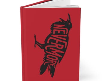 Nevermore Raven Hardcover Journal, Edgar Allan Poe Notebook