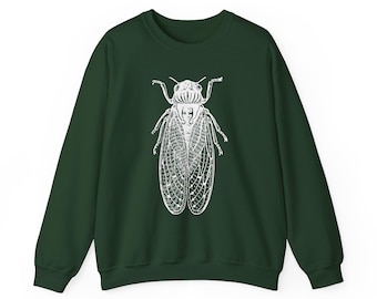 Cicada Sweatshirt, Entomology Sweater, Insect, Bug Unisex