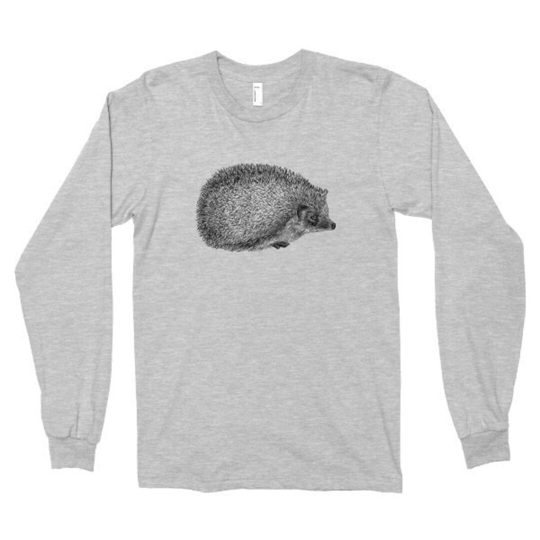 Long Sleeve Hedgehog T Shirt Printed on Soft Ringspun Cotton - Etsy