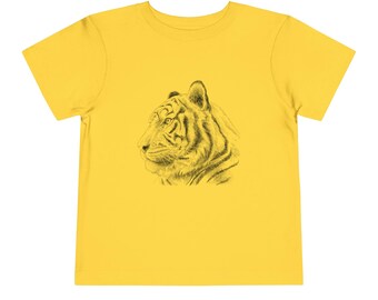 T-shirt tijger, peuter-T-shirt, dierentuindier T-shirt