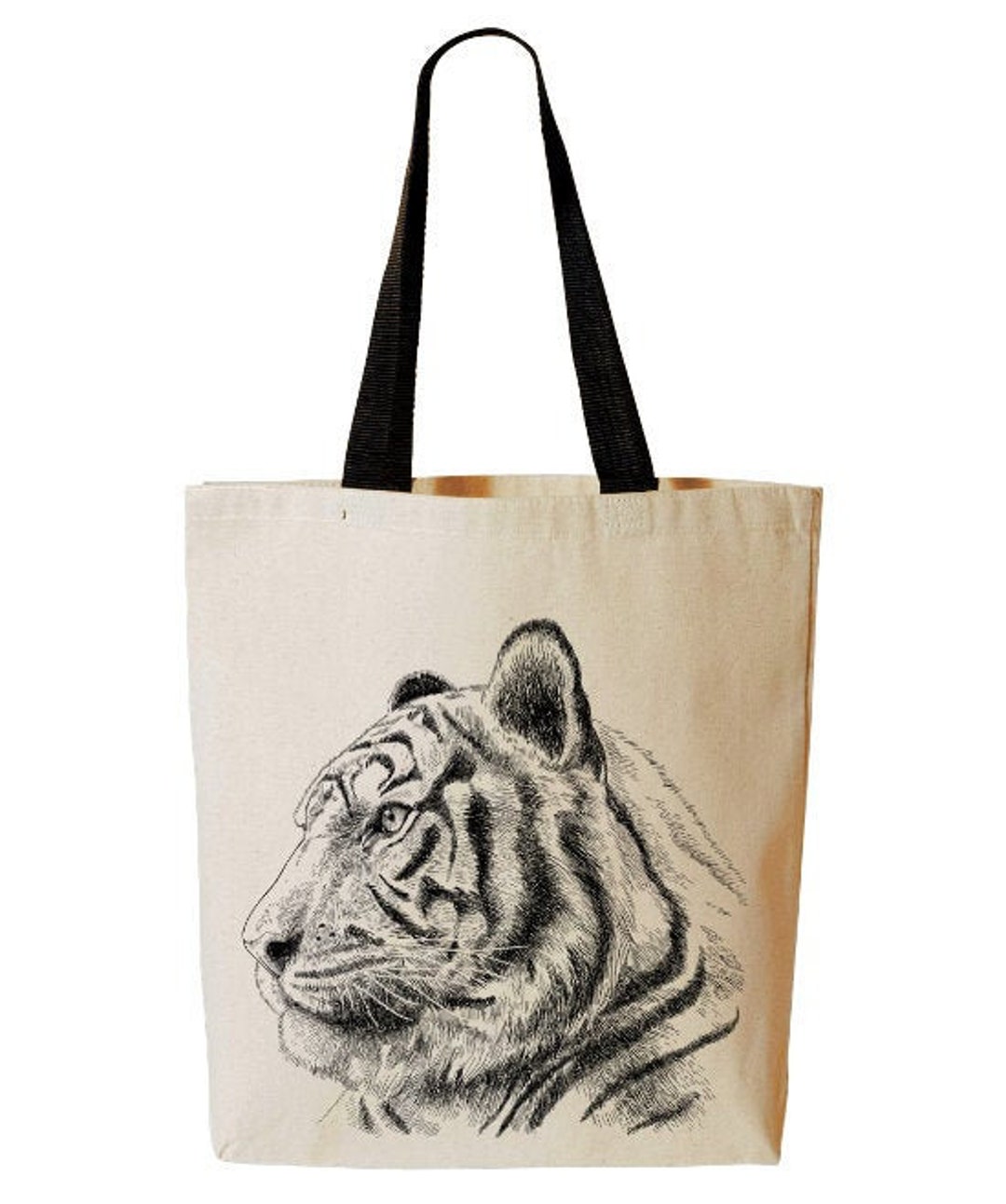 Tiger Tote Bag Tiger Bag Jungle Animal Beach Bag Reusable - Etsy