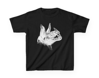 T-shirt vampiervleermuis, T-shirt horrorvleermuis, Halloween, Heavy Cotton™-shirt voor kinderen