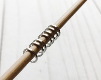 Small Snag-Free Knit Stitch Markers: Round Ring, Set of 50