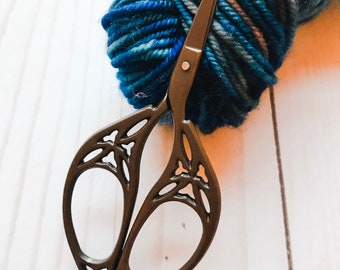 Oiled Rubbed Bronze Unicorn Horse Style Yarn Scissors Whimsical Unicorn  Thread Scissors Thread Snips Tailor's Scissors 