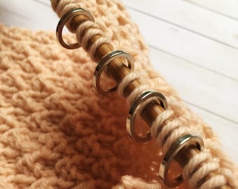 Set of 50 Snag-Free Round Knit Stitch Markers: Fits up to US 15