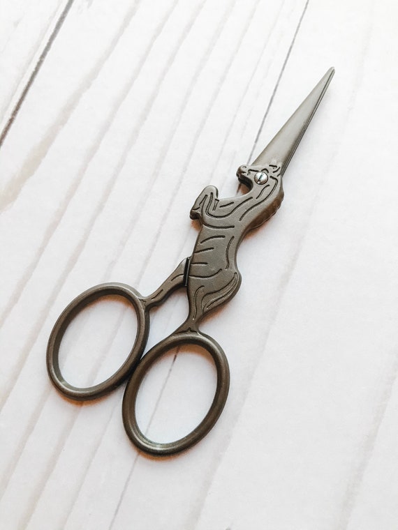 Oiled Rubbed Bronze Unicorn Horse Style Yarn Scissors Whimsical Unicorn  Thread Scissors Thread Snips Tailor's Scissors 