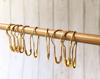 100 Pear Knitting Progress Keepers: Bulb Safety Pin Stitch Markers