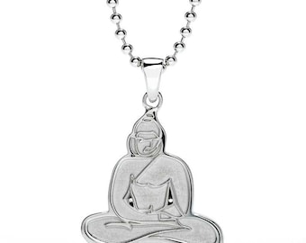 Buddhist necklace/ Buddhist jewelry/ Buddha statue/ Buddha art/ Buddhist pendant/ Buddhist charm/ womens silver necklace/ buddha jason oliva