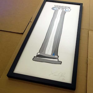 Corinthian Column Fine art painting, Greek History fine art, Greece,  Ancient Greece, Ancient Greek fine art, Greek Column hand painted art